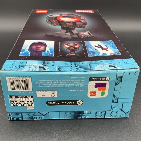 LEGO Marvel Miles Morales Mask 76329 Spider-Man Helmet 487 pcs New Sealed - Picture 6 of 7